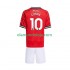Camisola Manchester United Matheus Cunha 10 Criança Equipamento Primeiro 2025-2026 Manga Curta